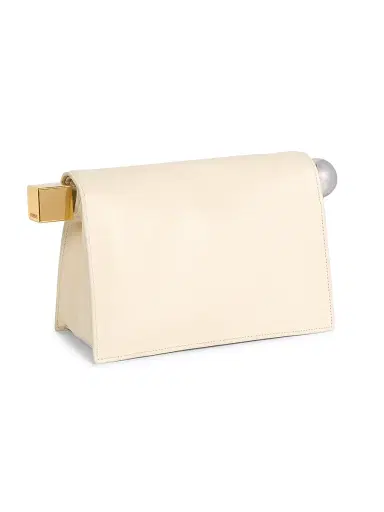 Jacquemus Women's La Pochette Rond Carré Leather Clutch | Thumbnail 4 Jacquemus Women's La Pochette Rond Carré Leather Clutch | Thumbnail 4