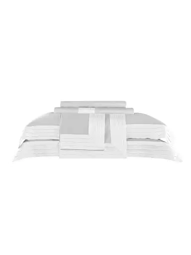 Togas Eden Duvet Cover & Sham Collection - Grey White Queen | Thumbnail 2 Togas Eden Duvet Cover & Sham Collection - Grey White Queen | Thumbnail 2