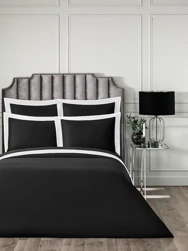 Togas Eden Duvet Cover & Sham Collection - Black White European