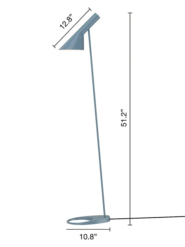 Louis Poulsen AJ Floor Lamp - Dusty Blue