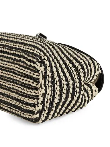 TOTEME Women's T-Lock Woven Leather Clutch | Thumbnail 5