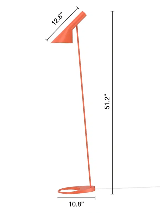 Louis Poulsen AJ Floor Lamp - Electric Orange