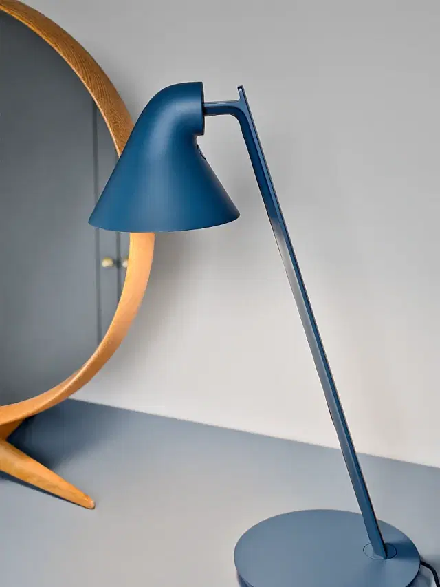 Louis Poulsen NJP Mini Table Lamp - Petrol Blue