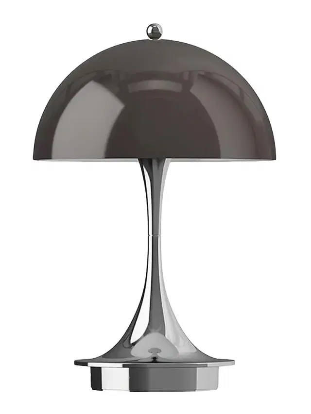 Louis Poulsen Panthella 160 Portable Original Chrome Lamp - Original Opal Brown