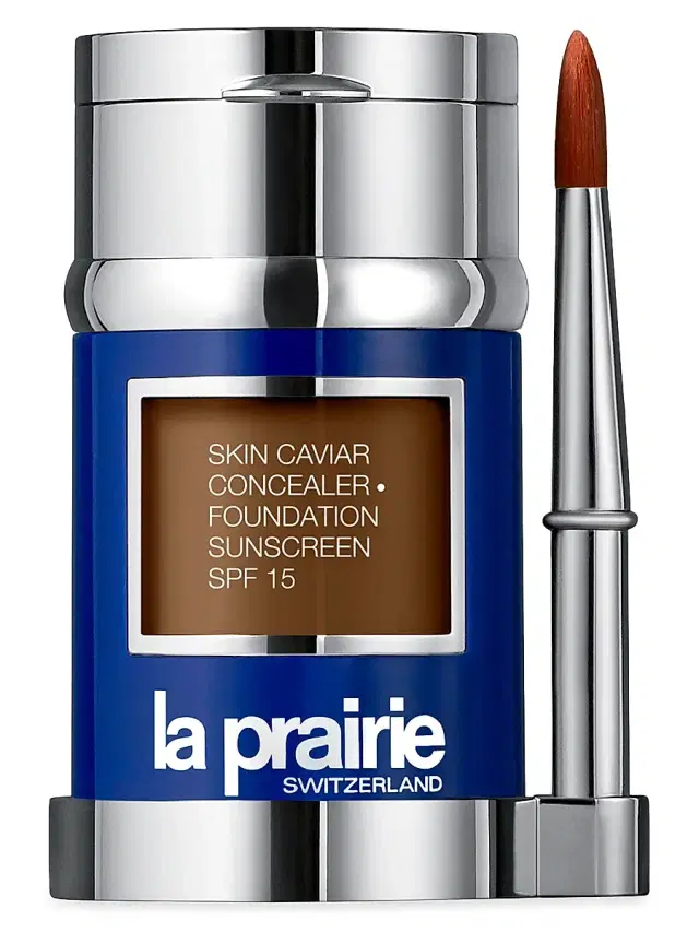 La Prairie Women's Skin Caviar Concealer Foundation Sunscreen SPF 15 - Warm Chestnut