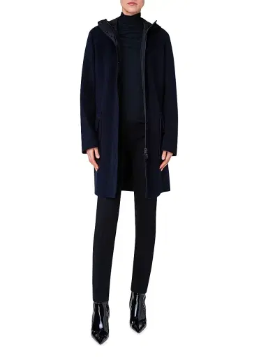Akris punto Women's Duffel Reversible Coat | Thumbnail 2