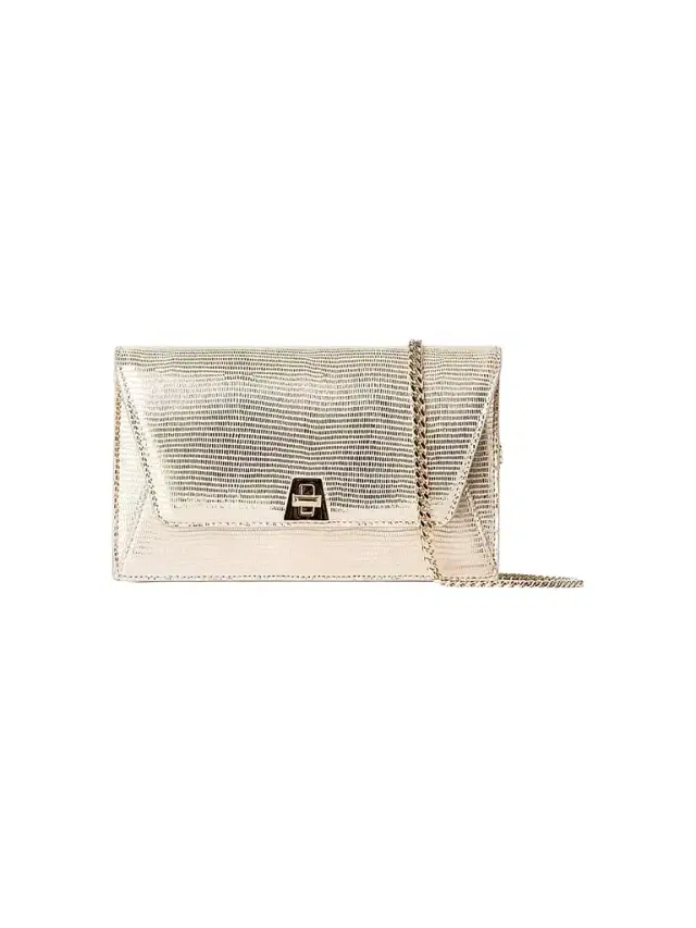 Akris Women's Anouk Envelope Patent Leather Crossbody Bag - Beige
