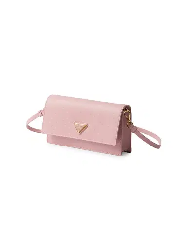 Prada Women's Saffiano Leather Mini Pouch - Pink | Thumbnail 2