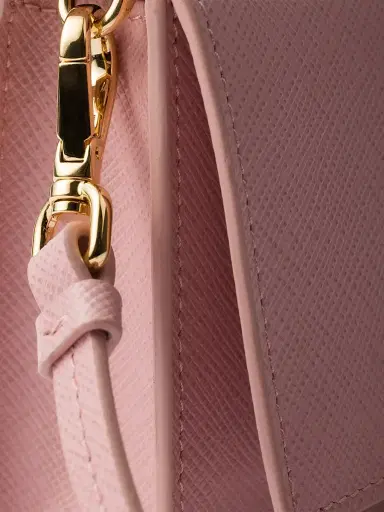 Prada Women's Saffiano Leather Mini Pouch - Pink | Thumbnail 5