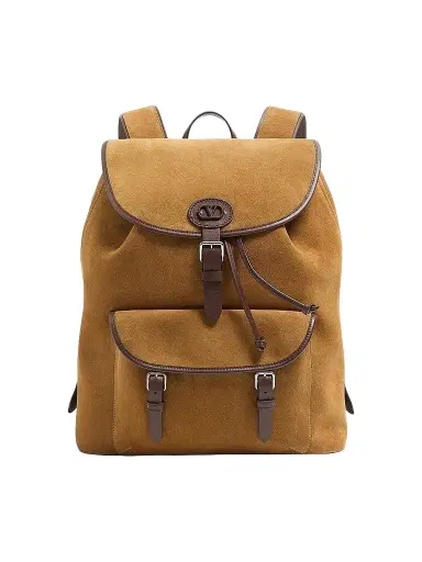 Valentino Garavani Men's Antibes Suede Backpack | Thumbnail 1