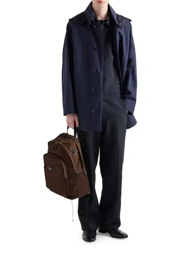 Prada Men's Re-Nylon and Saffiano Leather Backpack | Thumbnail 2