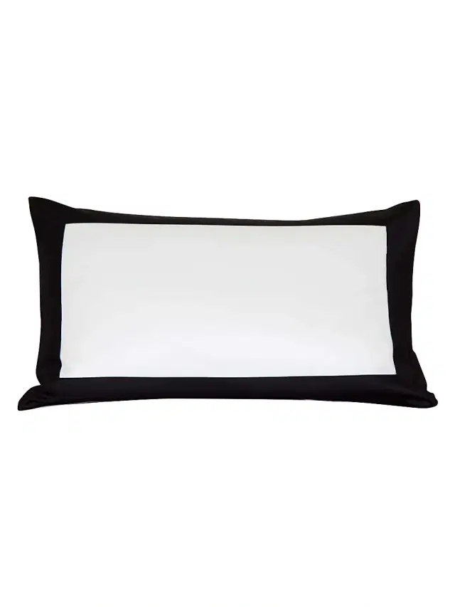 Frette Bold Sham - Milk Black Full