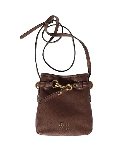 Miu Miu Women's Nappa Leather Pouch | Thumbnail 1 Miu Miu Women's Nappa Leather Pouch | Thumbnail 1