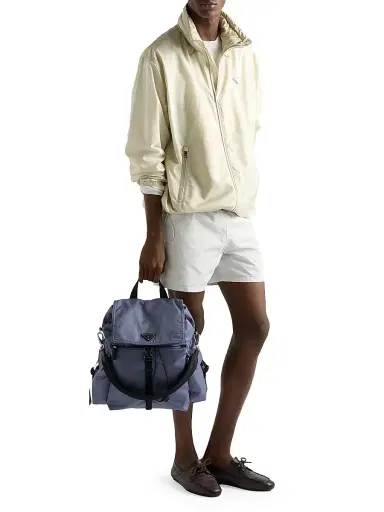 Prada Men's Explore Re-Nylon and Leather Backpack | Thumbnail 2
