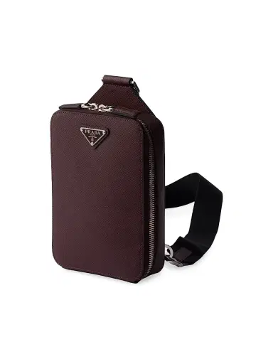 Prada Men's Brique Saffiano Leather Bag | Thumbnail 2 Prada Men's Brique Saffiano Leather Bag | Thumbnail 2
