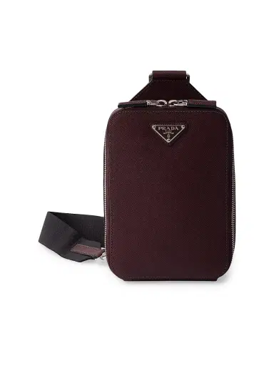 Prada Men's Brique Saffiano Leather Bag | Thumbnail 1 Prada Men's Brique Saffiano Leather Bag | Thumbnail 1