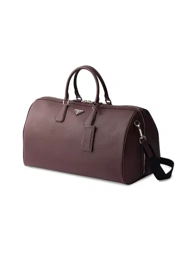 Prada Men's Saffiano Leather Travel Bag | Thumbnail 2