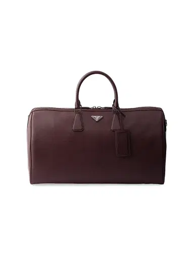 Prada Men's Saffiano Leather Travel Bag | Thumbnail 1