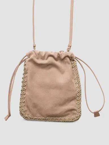 Prada Women's Suede Drawstring Case - Pink | Thumbnail 6