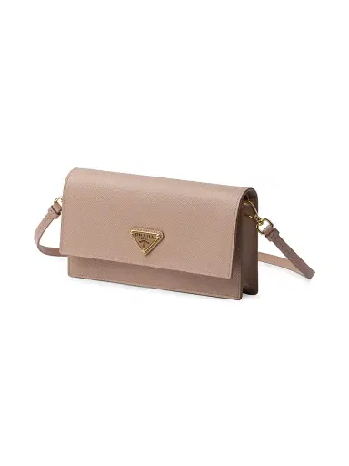 Prada Women's Saffiano Leather Mini Pouch - Light Pink | Thumbnail 2
