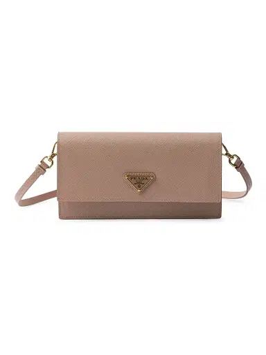 Prada Women's Saffiano Leather Mini Pouch - Light Pink | Thumbnail 1