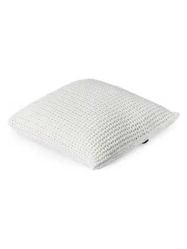 Brunello Cucinelli Cotton Feather Yarn Net Knit Cushion | Thumbnail 2