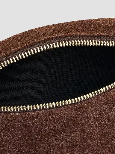 Il Bisonte Women's Oliveta Suede Adjustable Belt Bag - Testa Di Moro | Thumbnail 3
