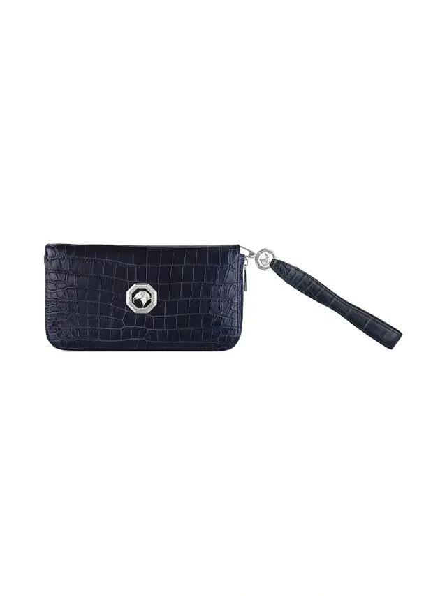 Stefano Ricci Men's Sophisticated Crocodile Bag with Detachable Handle - Dark Blue