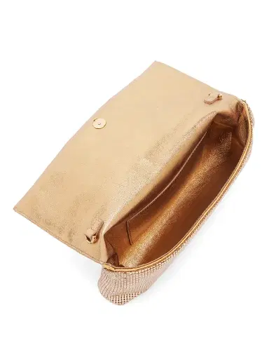 Versace Women's Medusa Metallic Convertible Clutch - Gold Gold | Thumbnail 4 Versace Women's Medusa Metallic Convertible Clutch - Gold Gold | Thumbnail 4