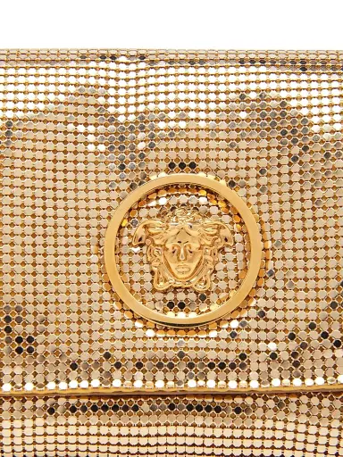 Versace Women's Medusa Metallic Convertible Clutch - Gold Gold | Thumbnail 6 Versace Women's Medusa Metallic Convertible Clutch - Gold Gold | Thumbnail 6
