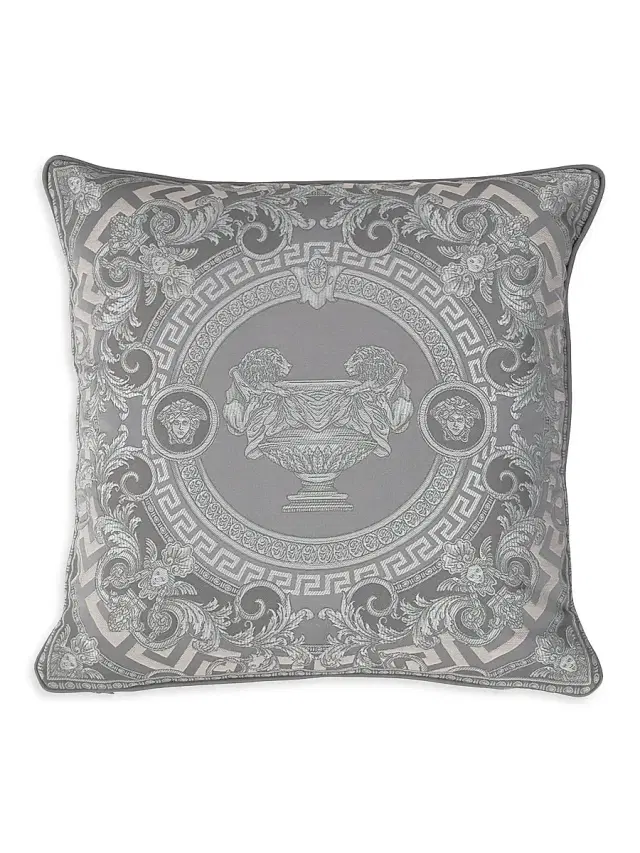 Versace La Coupe Des Dieux Cushions - Silver