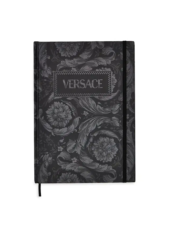 Versace Project Barocco Notebook - Black