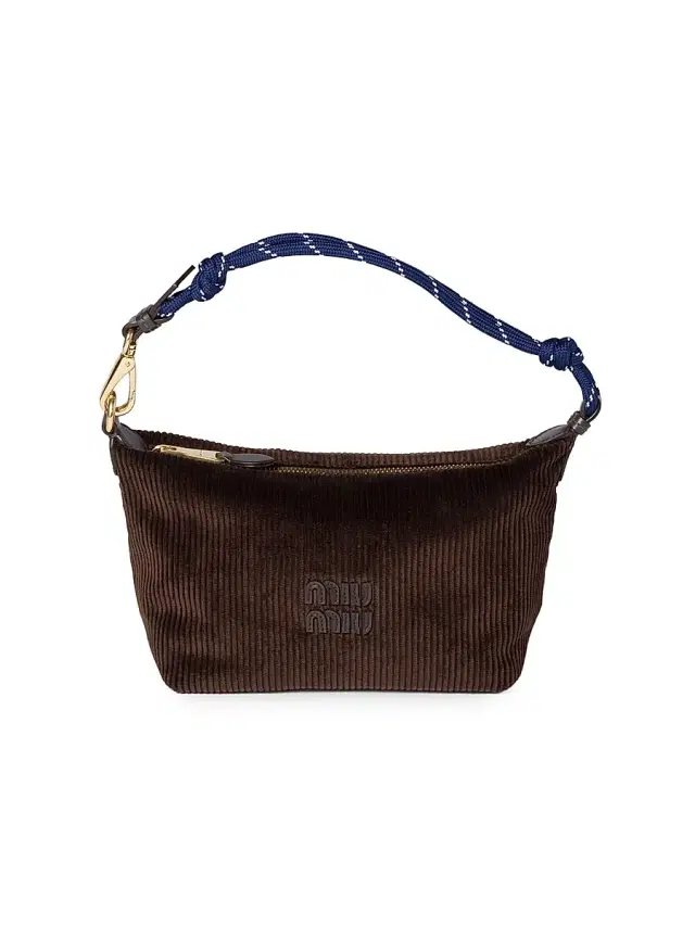 Miu Miu Women's Corduroy Pouch - Brown