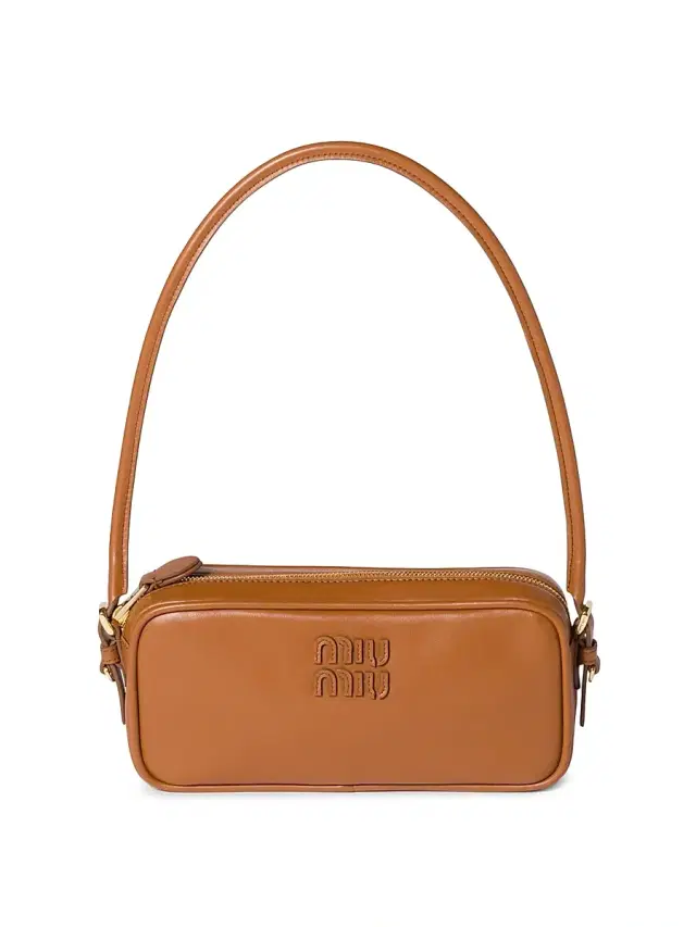 Miu Miu Women's Leather Pouch - Brown