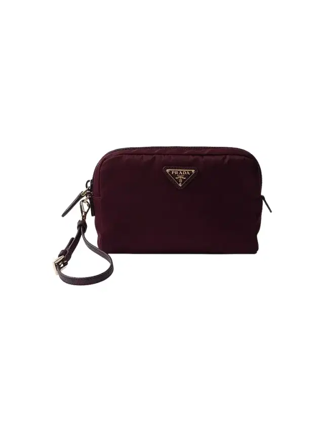 Prada Women's Re-Nylon Pouch - Dark Red