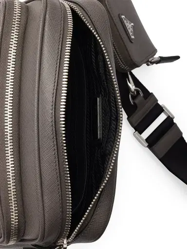 Prada Men's Saffiano Leather Shoulder Bag | Thumbnail 4 Prada Men's Saffiano Leather Shoulder Bag | Thumbnail 4