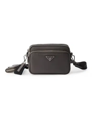 Prada Men's Saffiano Leather Shoulder Bag | Thumbnail 1 Prada Men's Saffiano Leather Shoulder Bag | Thumbnail 1