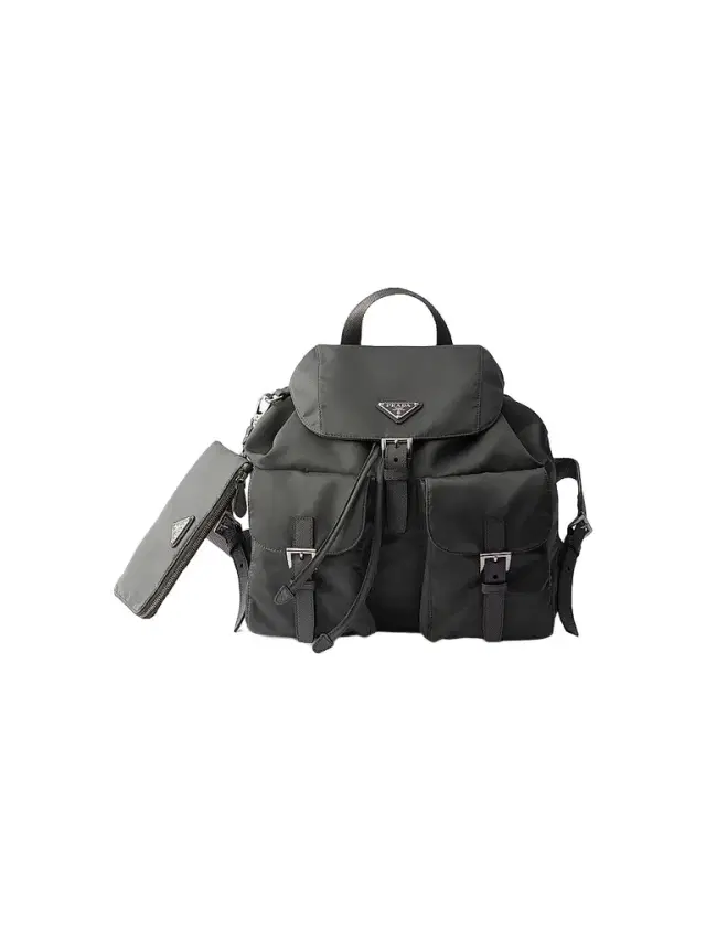 Prada Women's Medium Re-Nylon Backpack - Grey