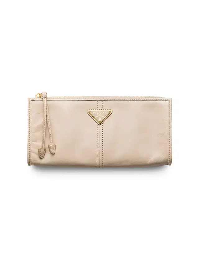 Prada Women's Leather Pouch - Beige Khaki
