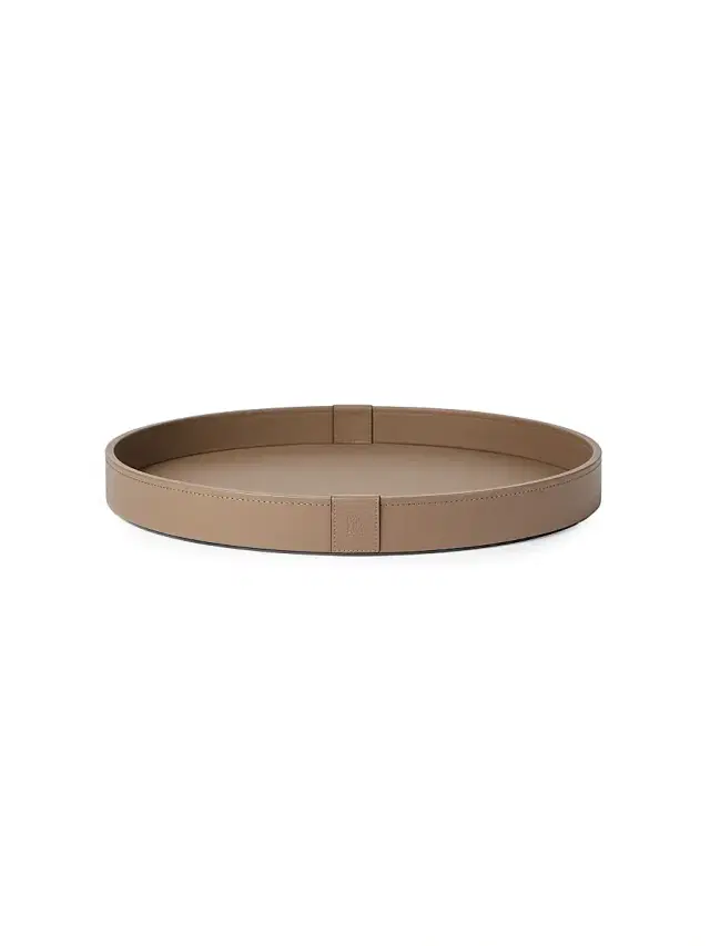 Brunello Cucinelli Wooden Large Tray with Leather Cover - Light Brown