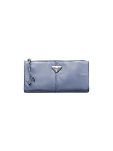 Prada Women's Leather Pouch - Light Blue | Thumbnail 1