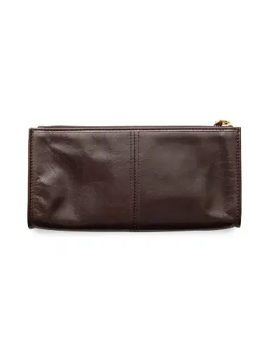 Prada Women's Leather Pouch - Dark Brown | Thumbnail 2