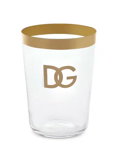 Dolce & Gabbana DG Logo 2-Piece Soft Drinks Glass Set | Thumbnail 2