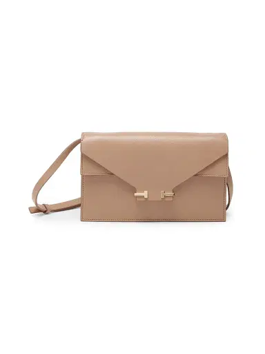 Tom Ford Women's Mini Aube Leather Shoulder Clutch - Rhum | Thumbnail 1 Tom Ford Women's Mini Aube Leather Shoulder Clutch - Rhum | Thumbnail 1