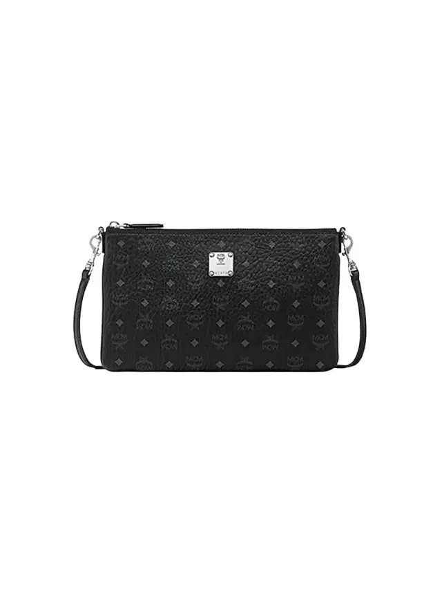 MCM Women's Aren Mini Flat Pouch - Black