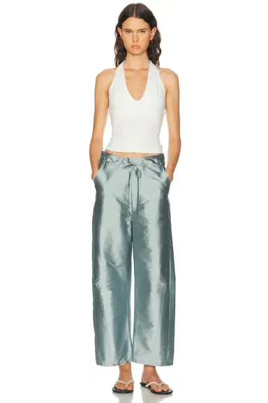 CHAN LUU Techno Taffeta Barrel Pant | Thumbnail 4