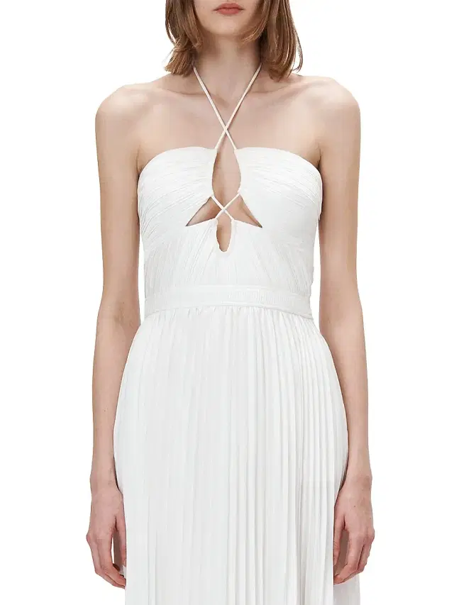 Simkhai Women's Annita Cut-Out Pleated Midi-Dress