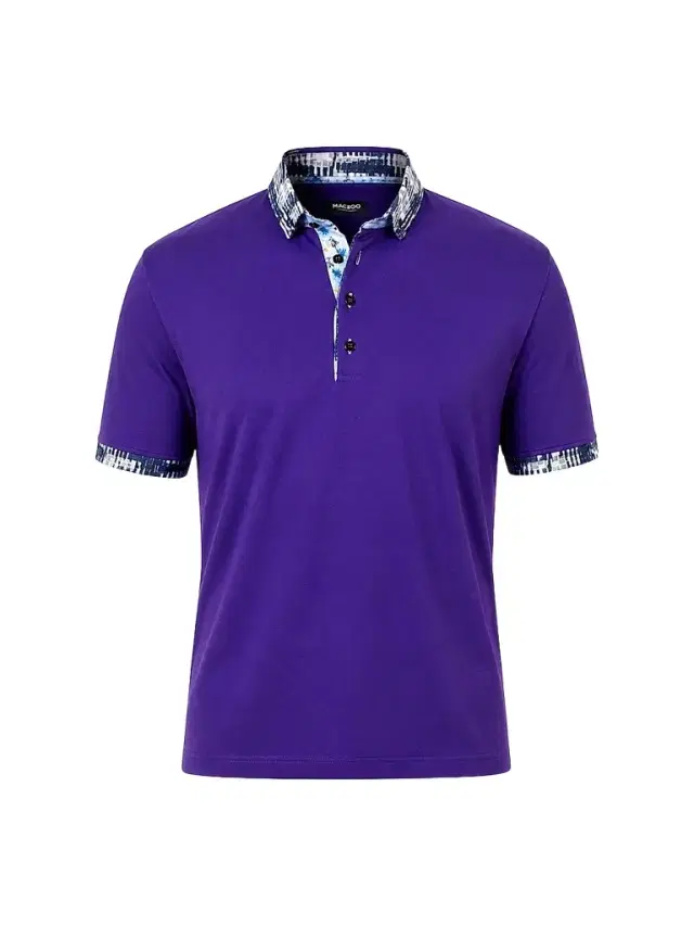Maceoo Men's Newton Marthyr Polo Shirt - Purple