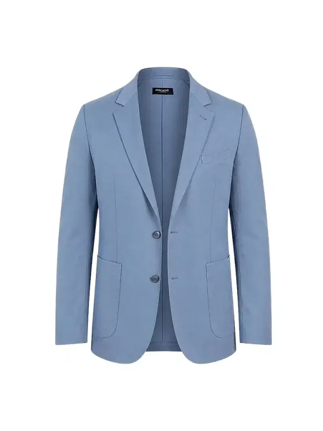 Maceoo Men's Descartes Unconstructed Blazer - Blue