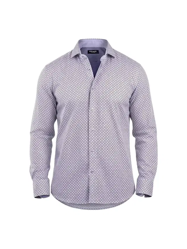 Maceoo Men's Einstein Stretch Shirt - Purple